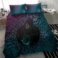 3D Illusion Witch Halloween Bedding Set Dark Magic In The Cracks DT05