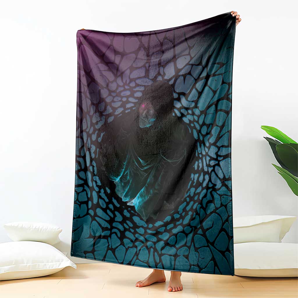3D Illusion Witch Halloween Blanket Dark Magic In The Cracks - Wonder Print Shop