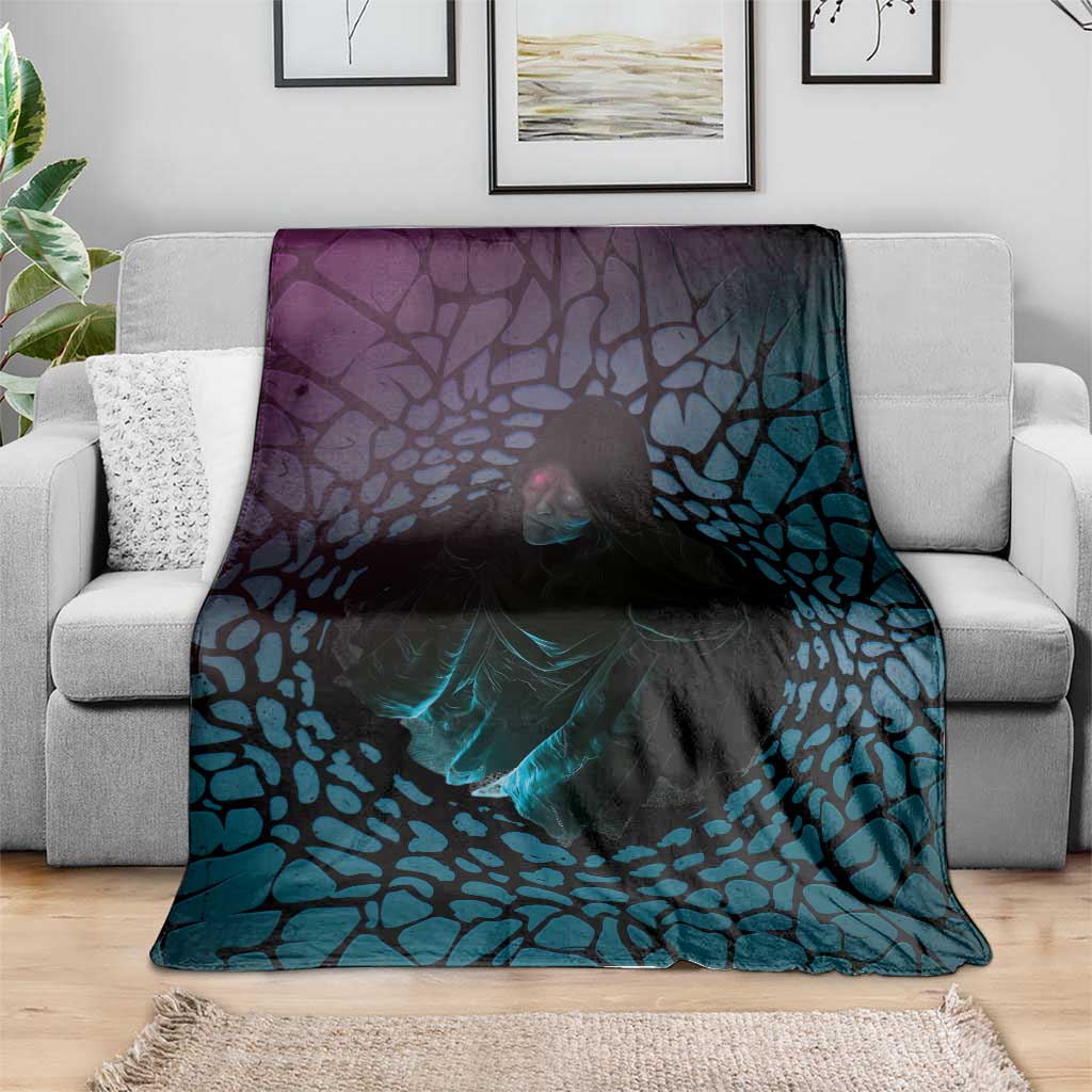 3D Illusion Witch Halloween Blanket Dark Magic In The Cracks - Wonder Print Shop