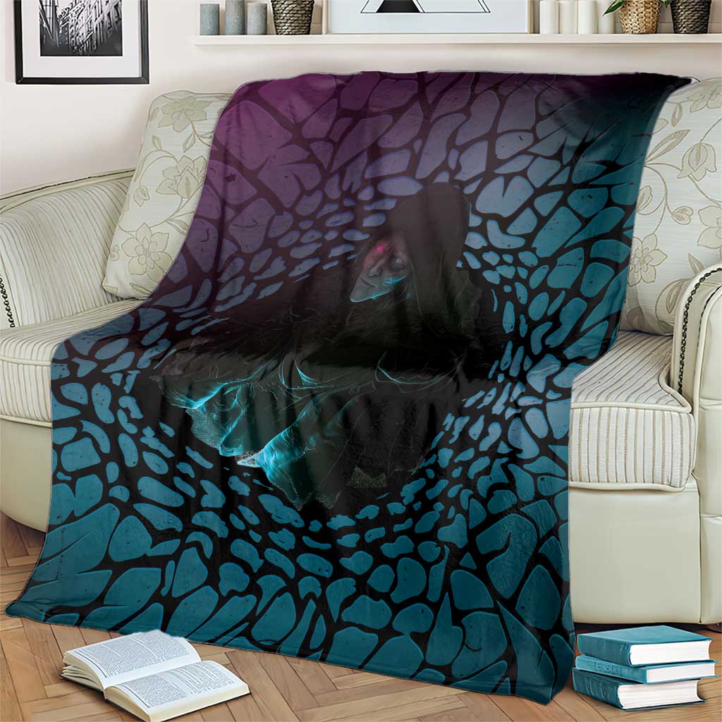 3D Illusion Witch Halloween Blanket Dark Magic In The Cracks - Wonder Print Shop