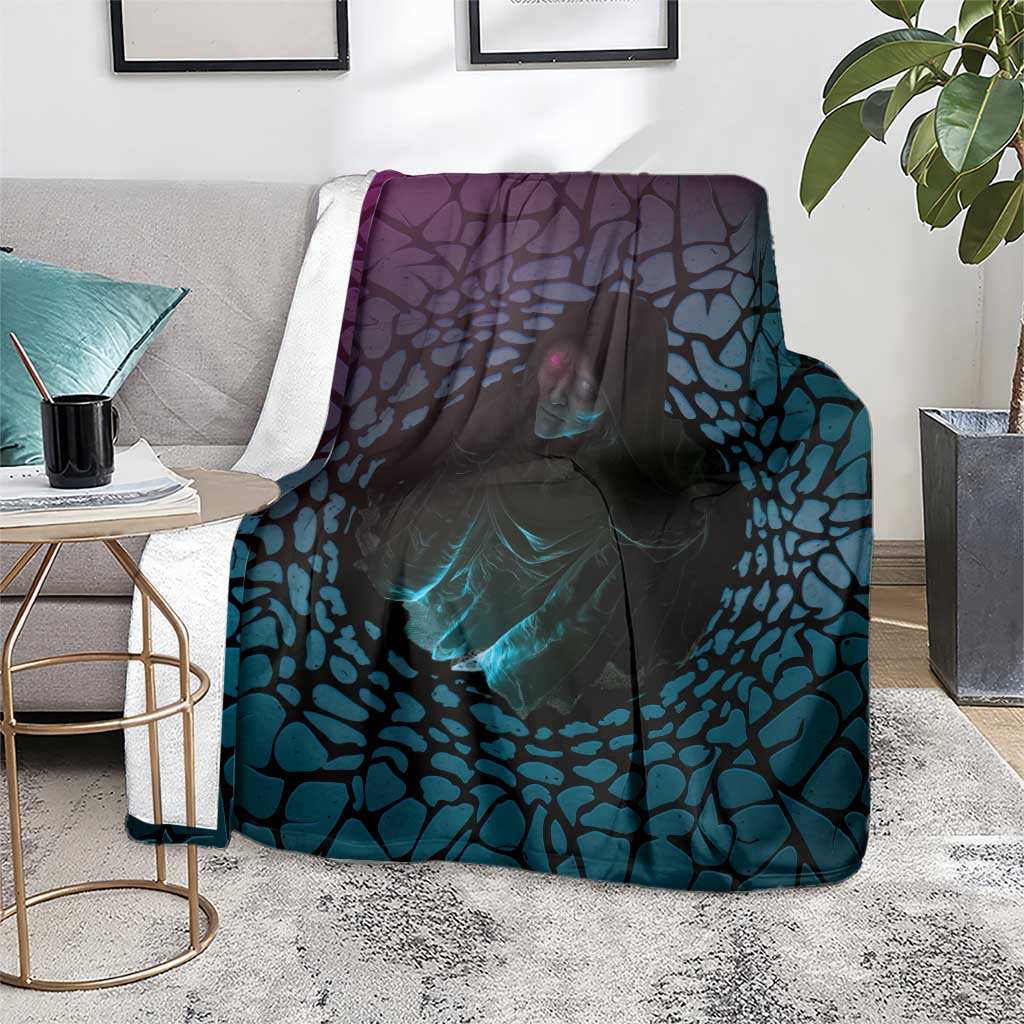 3D Illusion Witch Halloween Blanket Dark Magic In The Cracks - Wonder Print Shop