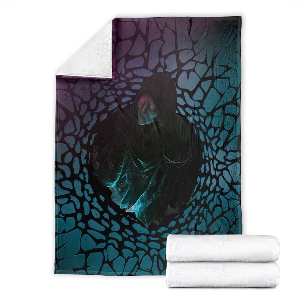 3D Illusion Witch Halloween Blanket Dark Magic In The Cracks - Wonder Print Shop