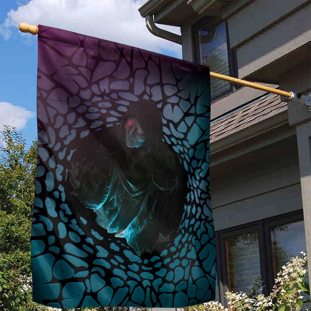 3D Illusion Witch Halloween Garden Flag Dark Magic In The Cracks - Wonder Print Shop