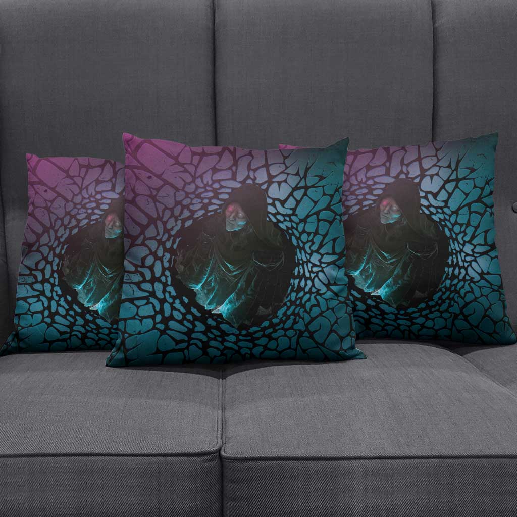 3D Illusion Witch Halloween Pillow Cover Dark Magic In The Cracks - Wonder Print Shop