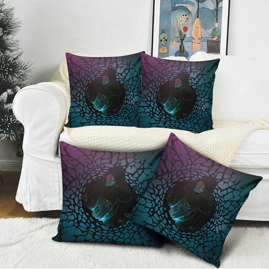 3D Illusion Witch Halloween Pillow Cover Dark Magic In The Cracks - Wonder Print Shop
