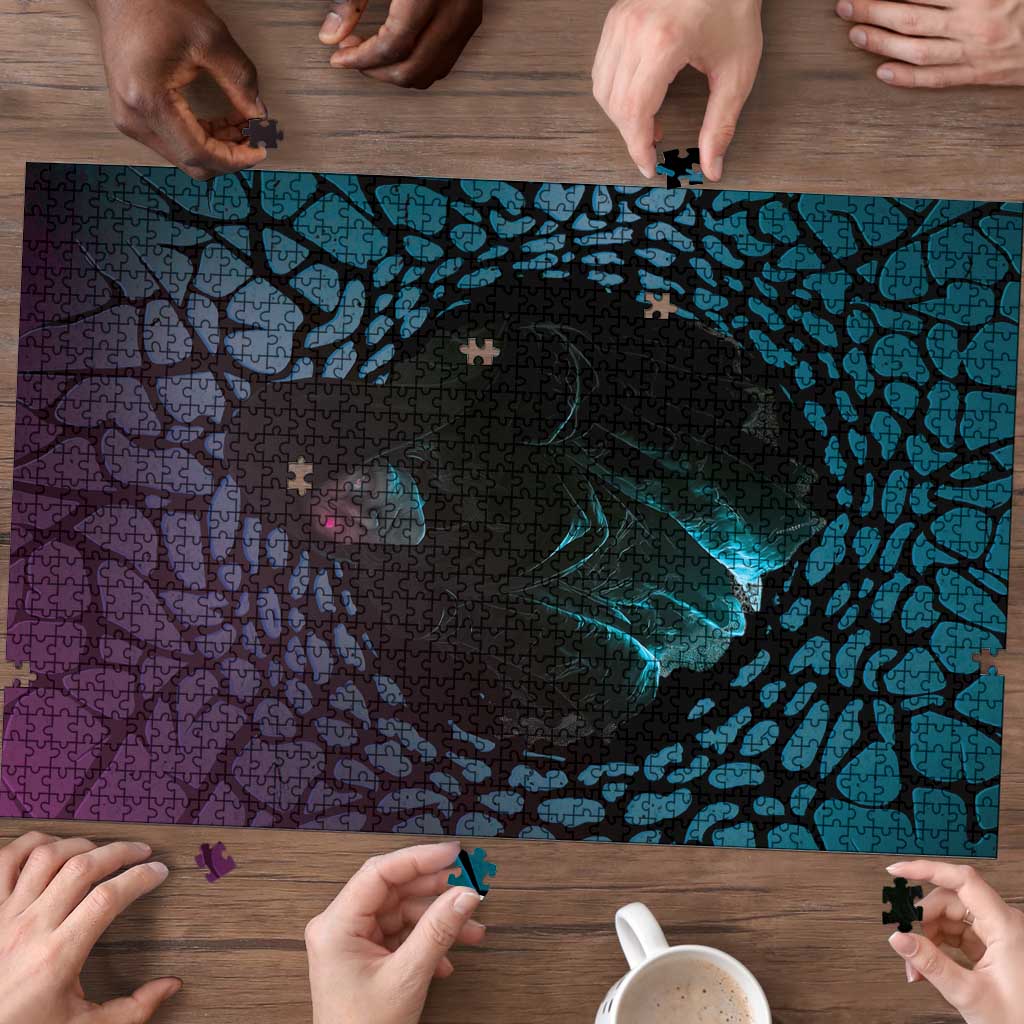 3D Illusion Witch Halloween Puzzle Dark Magic In The Cracks - Wonder Print Shop