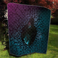 3D Illusion Witch Halloween Quilt Dark Magic In The Cracks - Wonder Print Shop