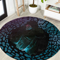 3D Illusion Witch Halloween Round Carpet Dark Magic In The Cracks - Wonder Print Shop