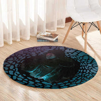 3D Illusion Witch Halloween Round Carpet Dark Magic In The Cracks - Wonder Print Shop