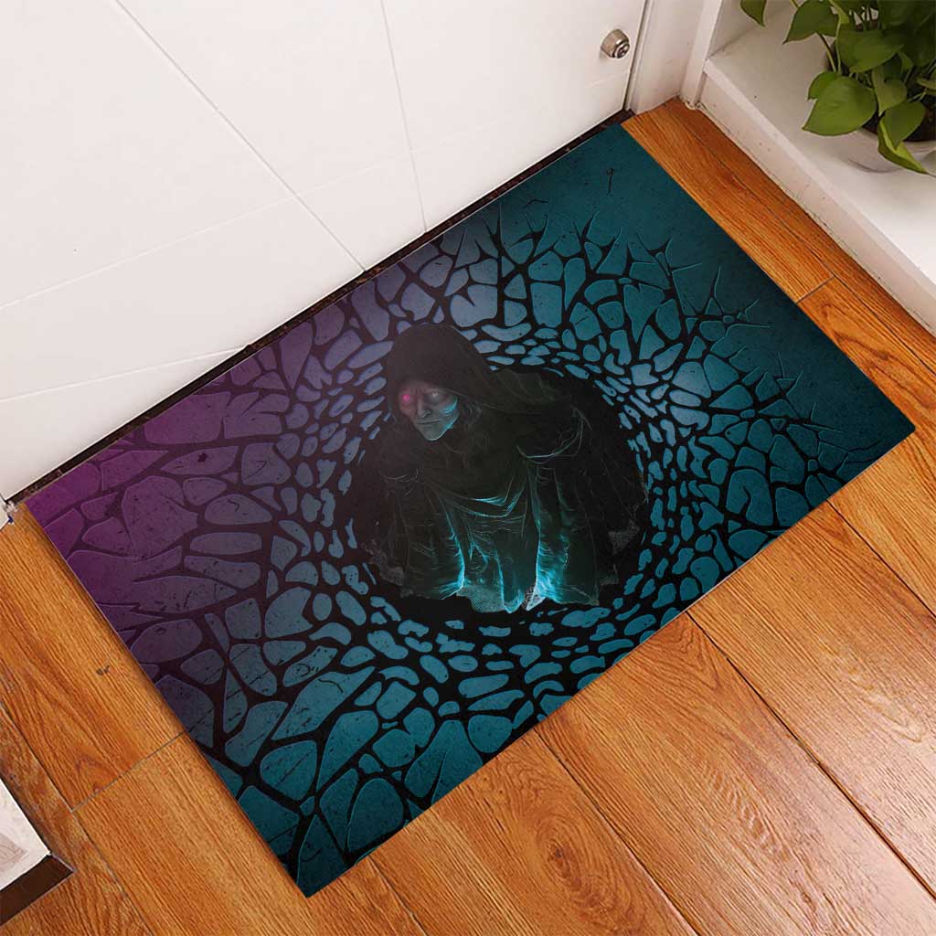 3D Illusion Witch Halloween Rubber Doormat Dark Magic In The Cracks - Wonder Print Shop