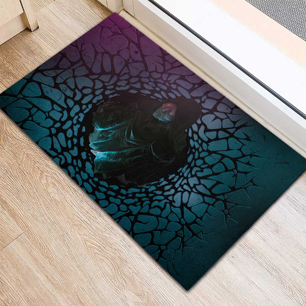 3D Illusion Witch Halloween Rubber Doormat Dark Magic In The Cracks - Wonder Print Shop