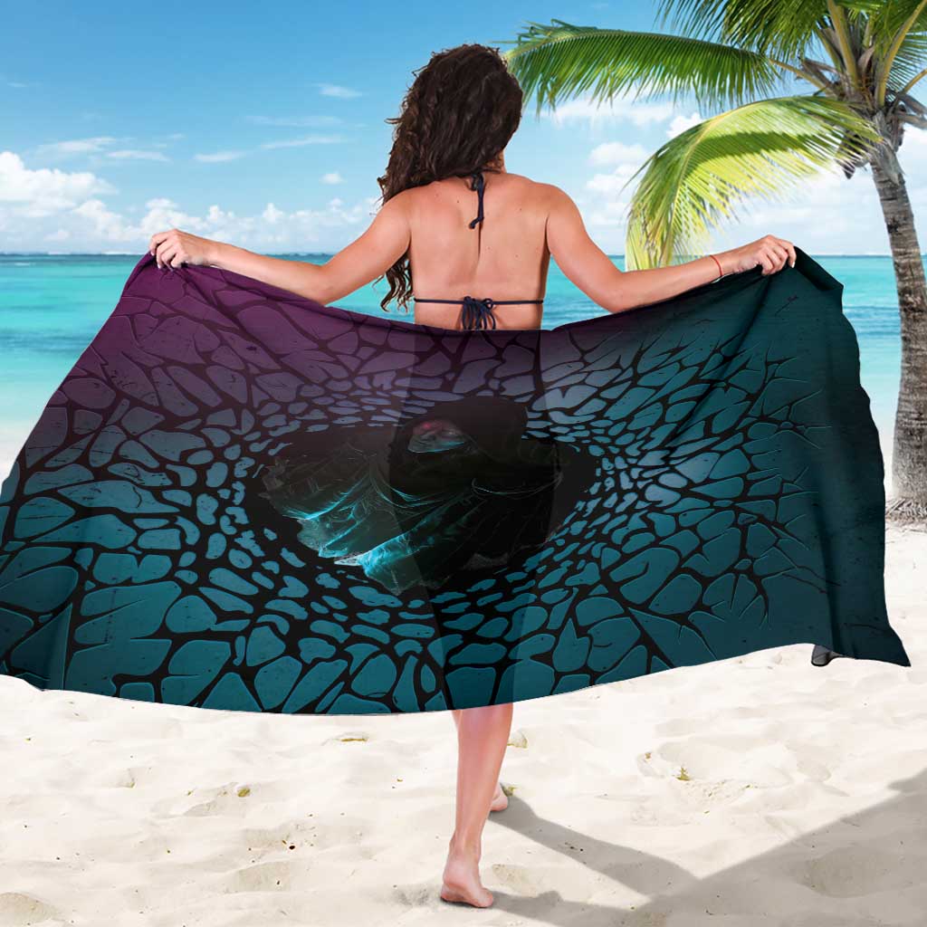 3D Illusion Witch Halloween Sarong Dark Magic In The Cracks - Wonder Print Shop
