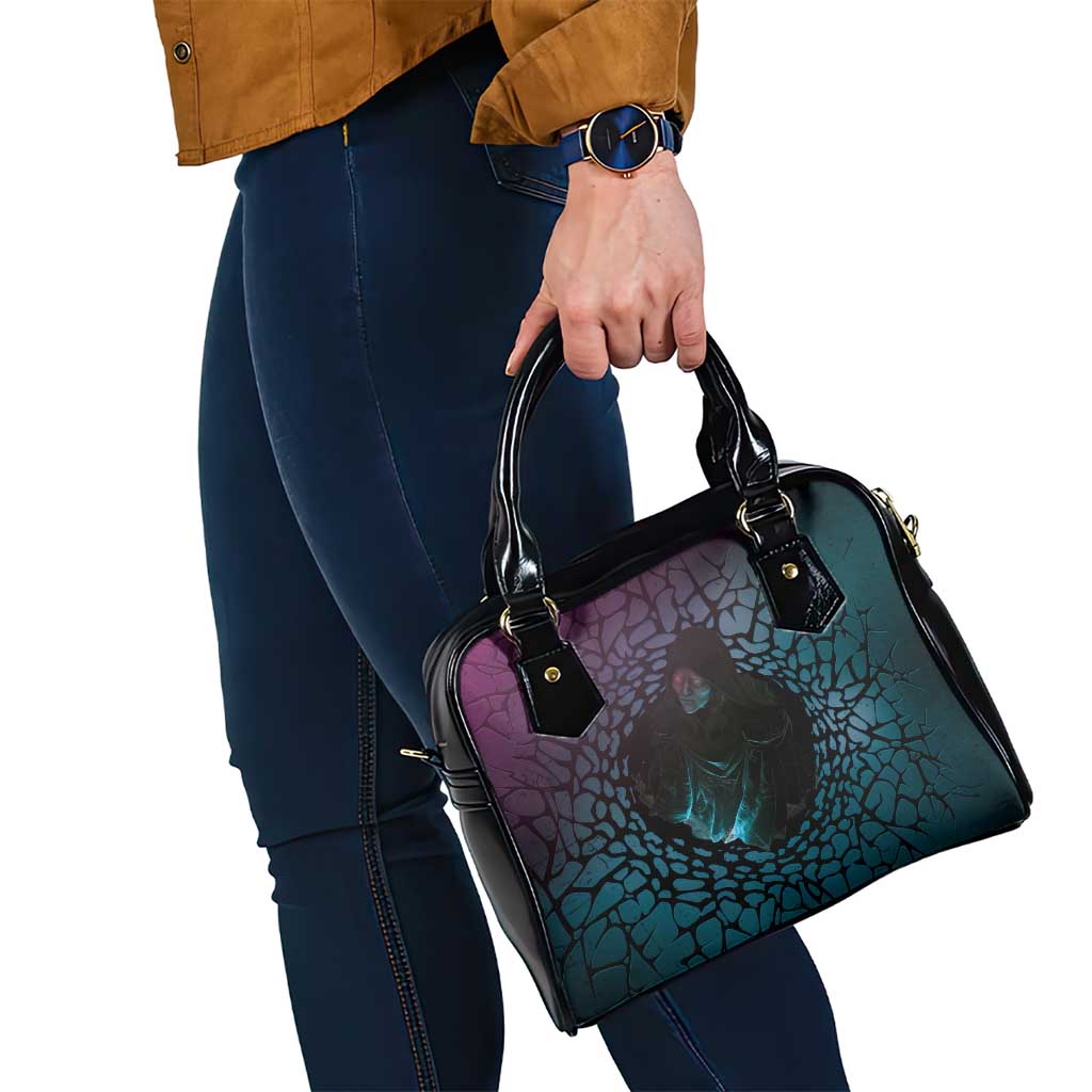 3D Illusion Witch Halloween Shoulder Handbag Dark Magic In The Cracks - Wonder Print Shop