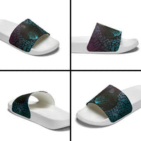 3D Illusion Witch Halloween Slide Sandals Dark Magic In The Cracks - Wonder Print Shop