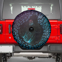 3D Illusion Witch Halloween Spare Tire Cover Dark Magic In The Cracks - Wonder Print Shop