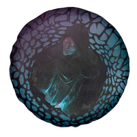 3D Illusion Witch Halloween Spare Tire Cover Dark Magic In The Cracks - Wonder Print Shop