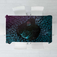 3D Illusion Witch Halloween Tablecloth Dark Magic In The Cracks - Wonder Print Shop