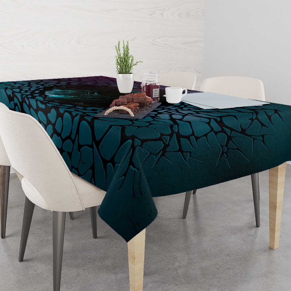 3D Illusion Witch Halloween Tablecloth Dark Magic In The Cracks - Wonder Print Shop