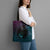 3D Illusion Witch Halloween Tote Bag Dark Magic In The Cracks - Wonder Print Shop
