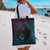 3D Illusion Witch Halloween Tote Bag Dark Magic In The Cracks - Wonder Print Shop