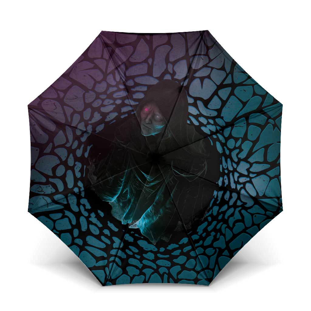 3D Illusion Witch Halloween Umbrella Dark Magic In The Cracks - Wonder Print Shop