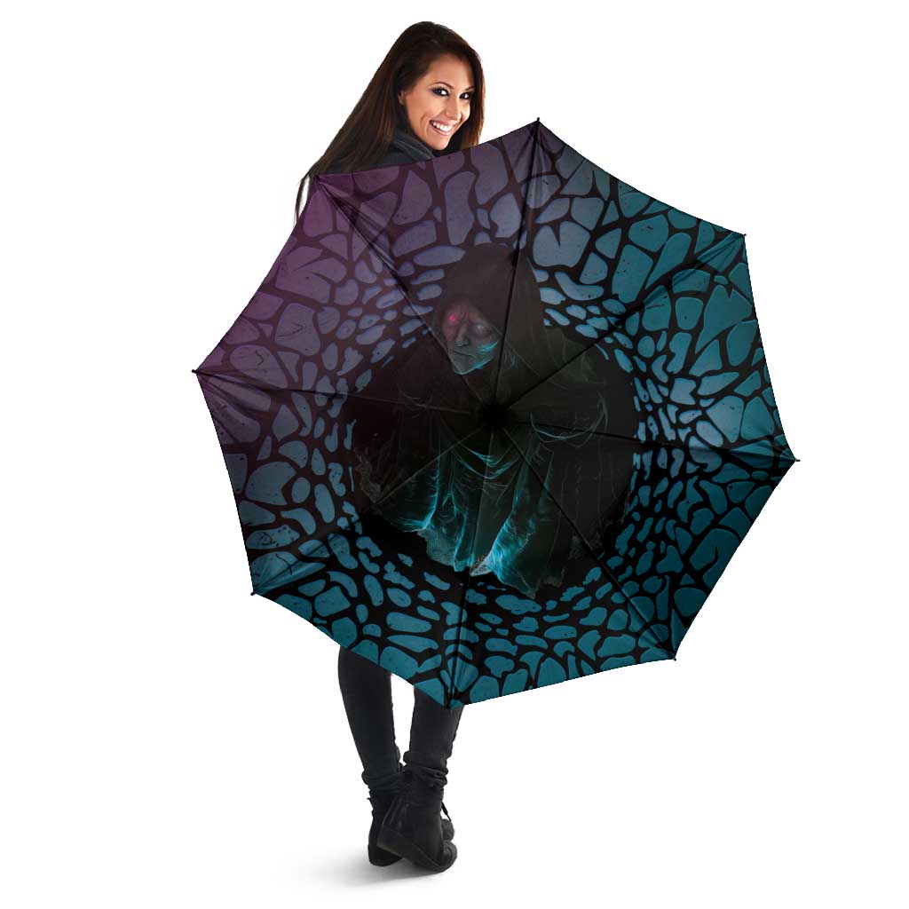 3D Illusion Witch Halloween Umbrella Dark Magic In The Cracks - Wonder Print Shop