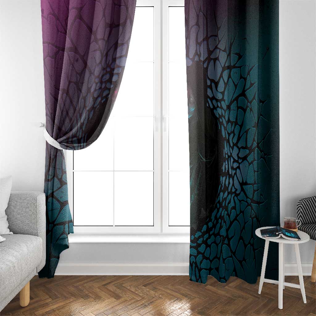3D Illusion Witch Halloween Window Curtain Dark Magic In The Cracks - Wonder Print Shop