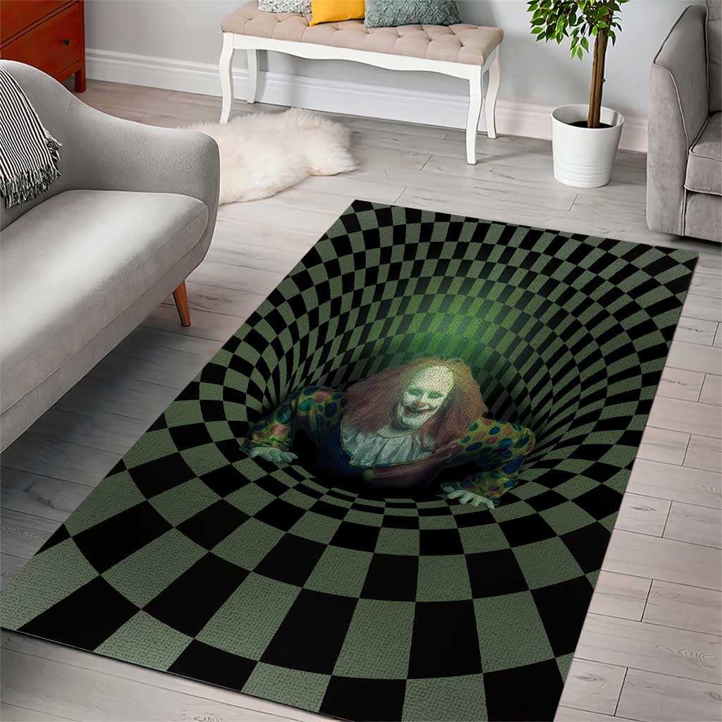 3D Illusion Clown Halloween Area Rug Dark Style - Wonder Print Shop