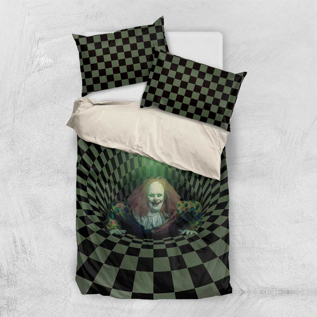 3D Illusion Clown Halloween Bedding Set Dark Style DT05