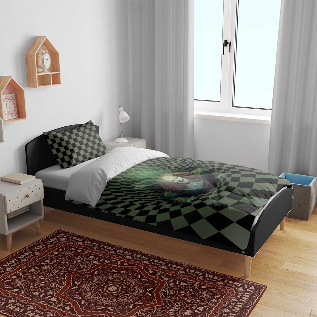 3D Illusion Clown Halloween Bedding Set Dark Style DT05