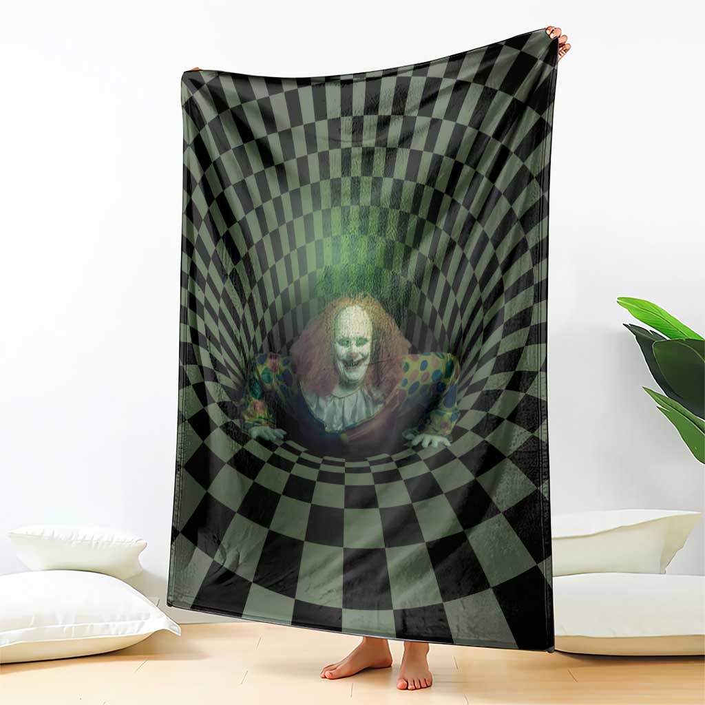 3D Illusion Clown Halloween Blanket Dark Style - Wonder Print Shop