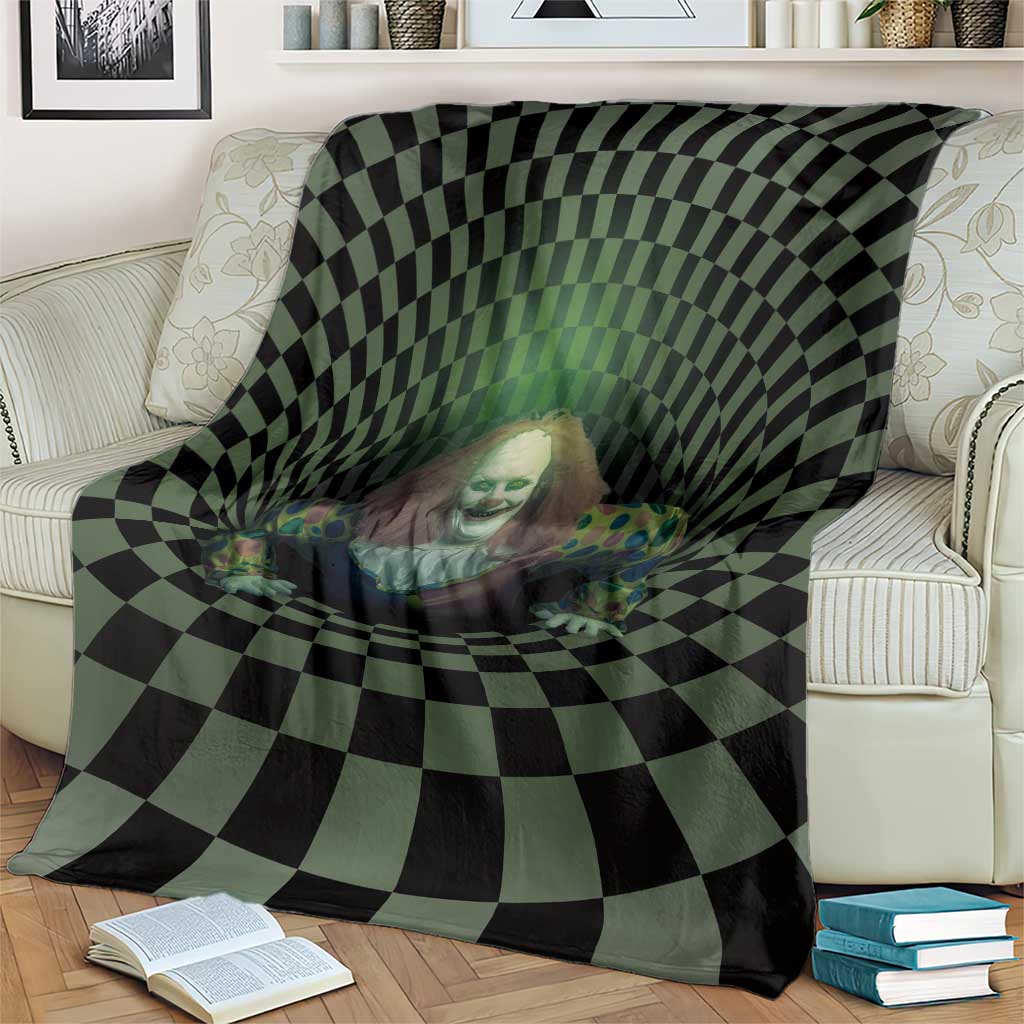 3D Illusion Clown Halloween Blanket Dark Style - Wonder Print Shop