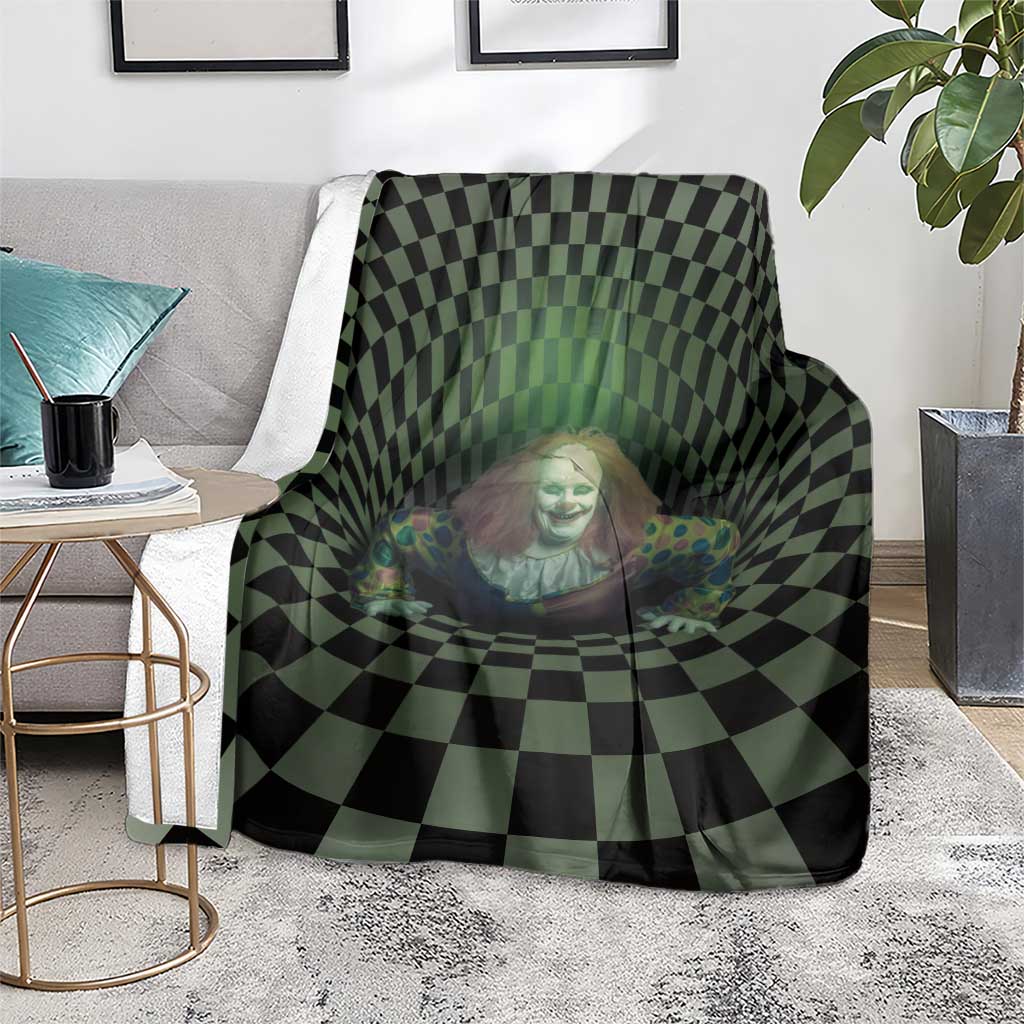 3D Illusion Clown Halloween Blanket Dark Style - Wonder Print Shop