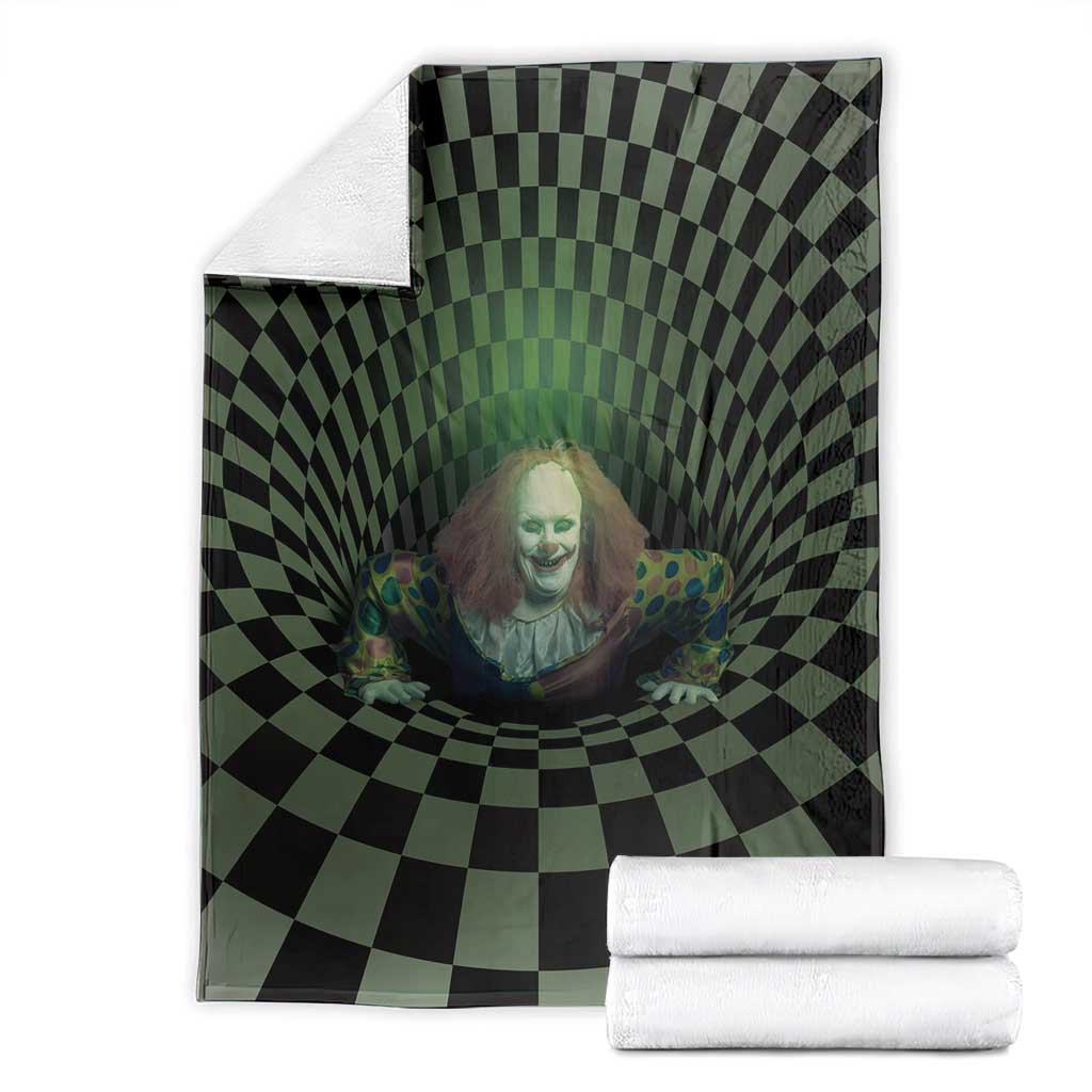3D Illusion Clown Halloween Blanket Dark Style - Wonder Print Shop
