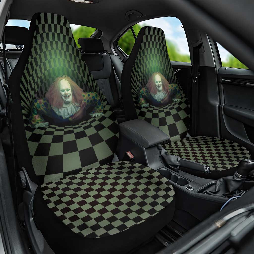 3D Illusion Clown Halloween Car Seat Cover Dark Style DT05