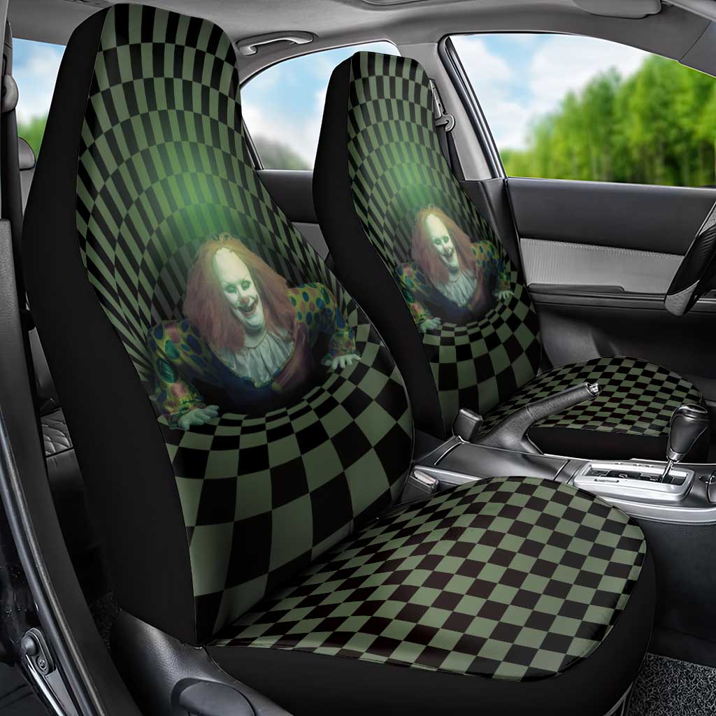 3D Illusion Clown Halloween Car Seat Cover Dark Style DT05