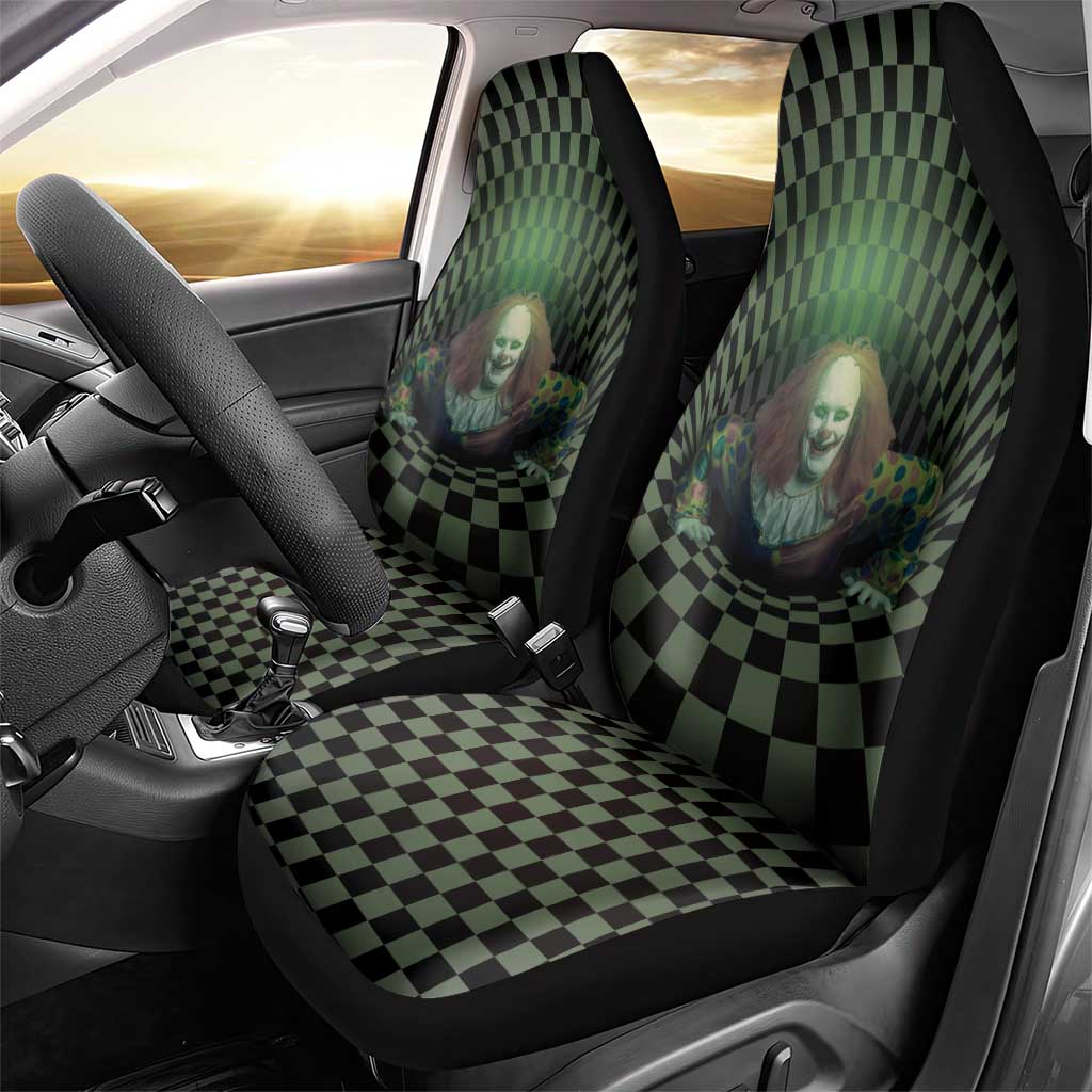 3D Illusion Clown Halloween Car Seat Cover Dark Style DT05