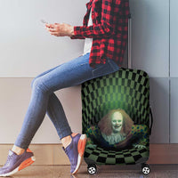 3D Illusion Clown Halloween Luggage Cover Dark Style - Wonder Print Shop
