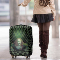 3D Illusion Clown Halloween Luggage Cover Dark Style - Wonder Print Shop