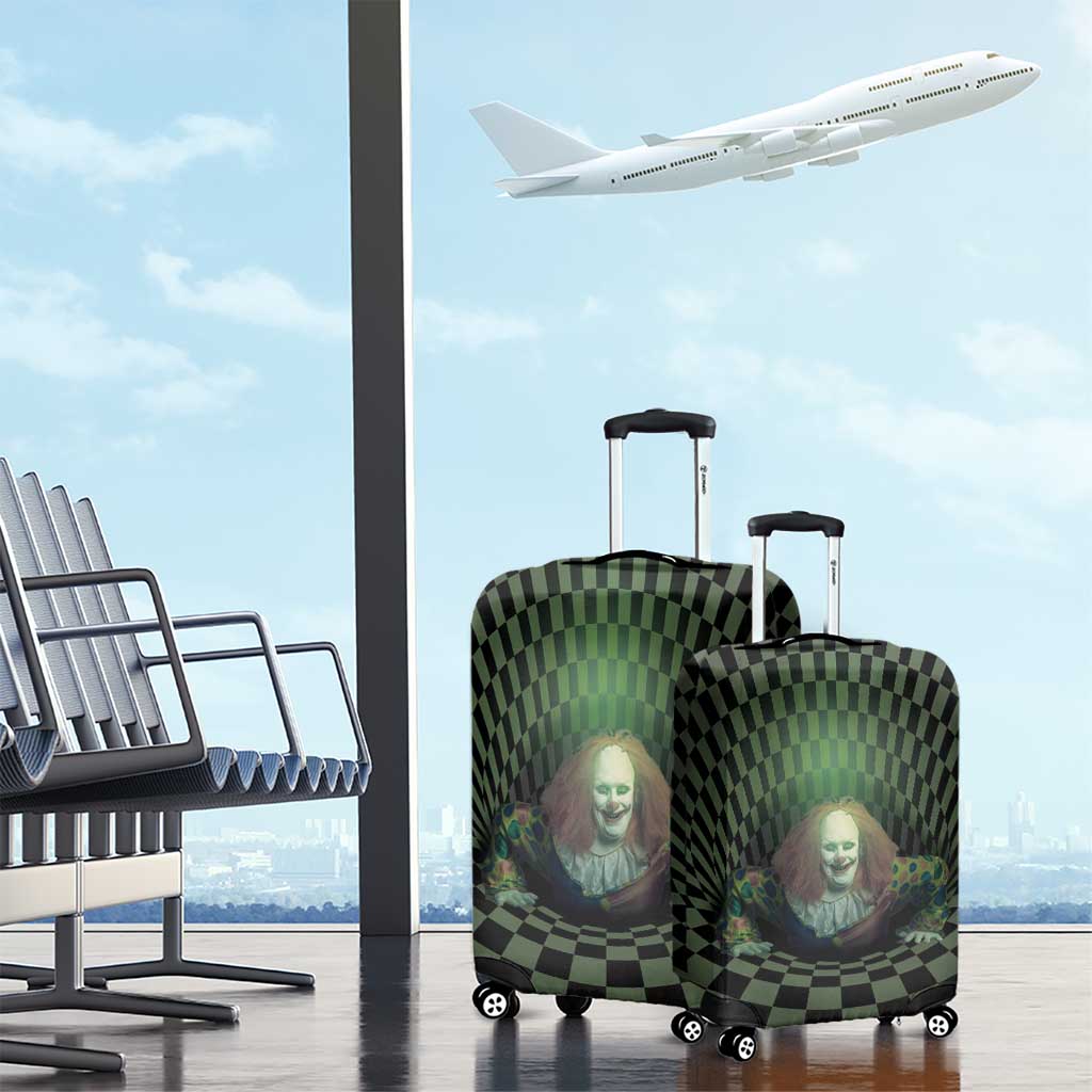 3D Illusion Clown Halloween Luggage Cover Dark Style - Wonder Print Shop