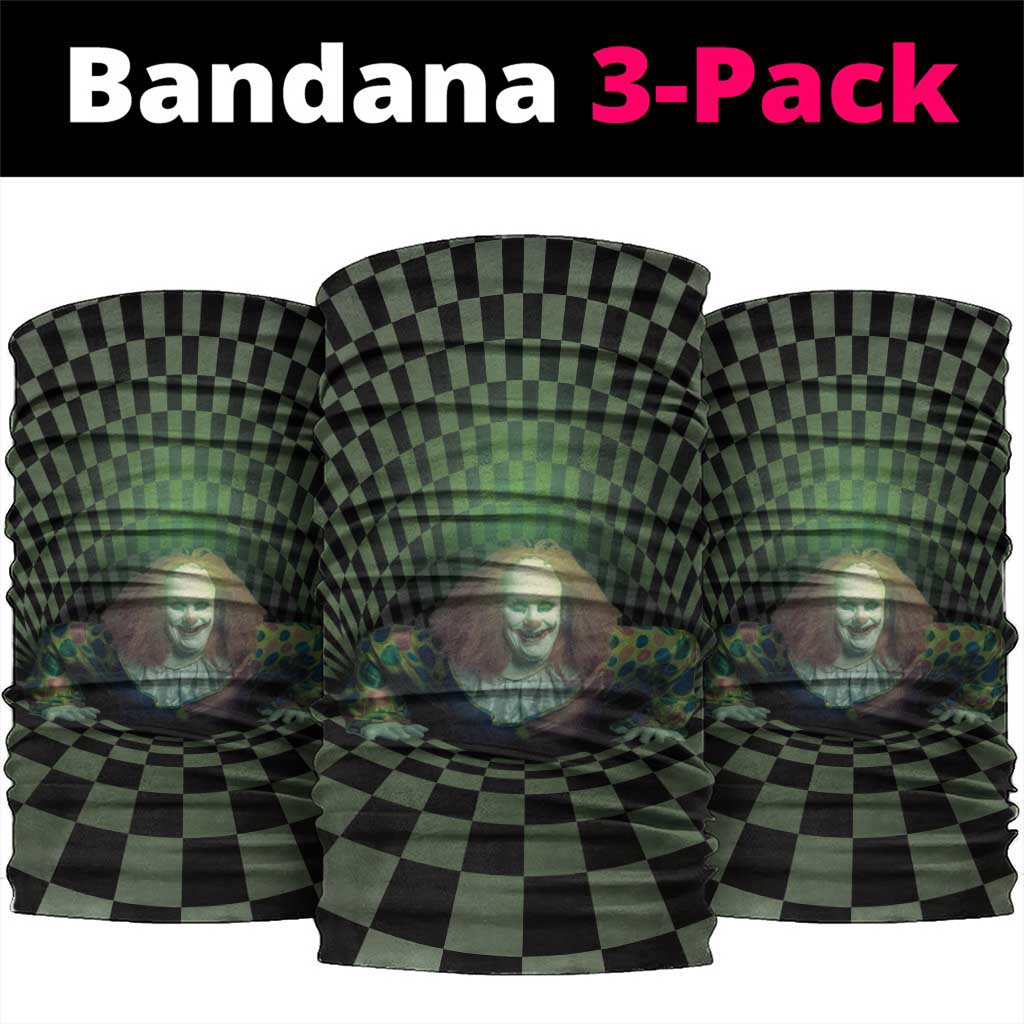 3D Illusion Clown Halloween Neck Gaiter Dark Style - Wonder Print Shop