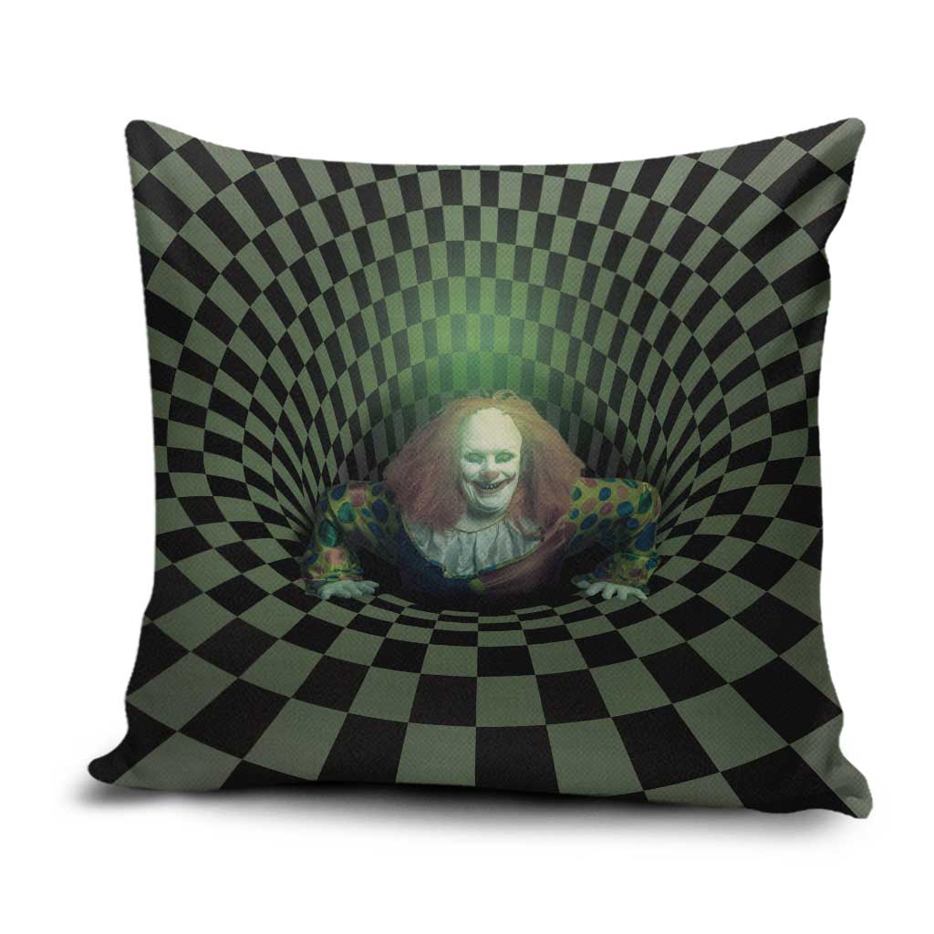 3D Illusion Clown Halloween Pillow Cover Dark Style - Wonder Print Shop