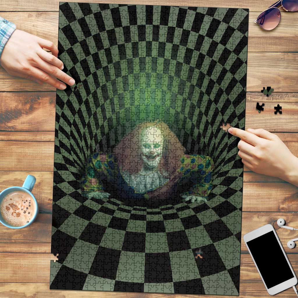 3D Illusion Clown Halloween Puzzle Dark Style - Wonder Print Shop