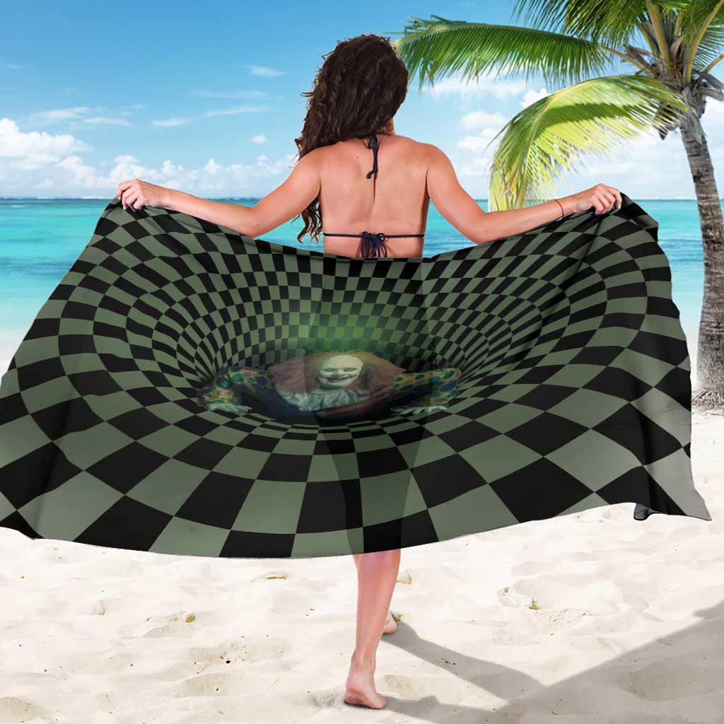 3D Illusion Clown Halloween Sarong Dark Style - Wonder Print Shop