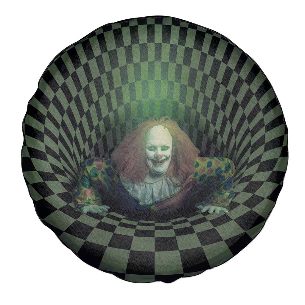 3D Illusion Clown Halloween Spare Tire Cover Dark Style - Wonder Print Shop