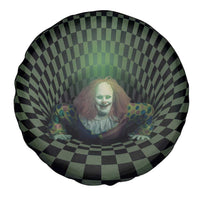 3D Illusion Clown Halloween Spare Tire Cover Dark Style - Wonder Print Shop