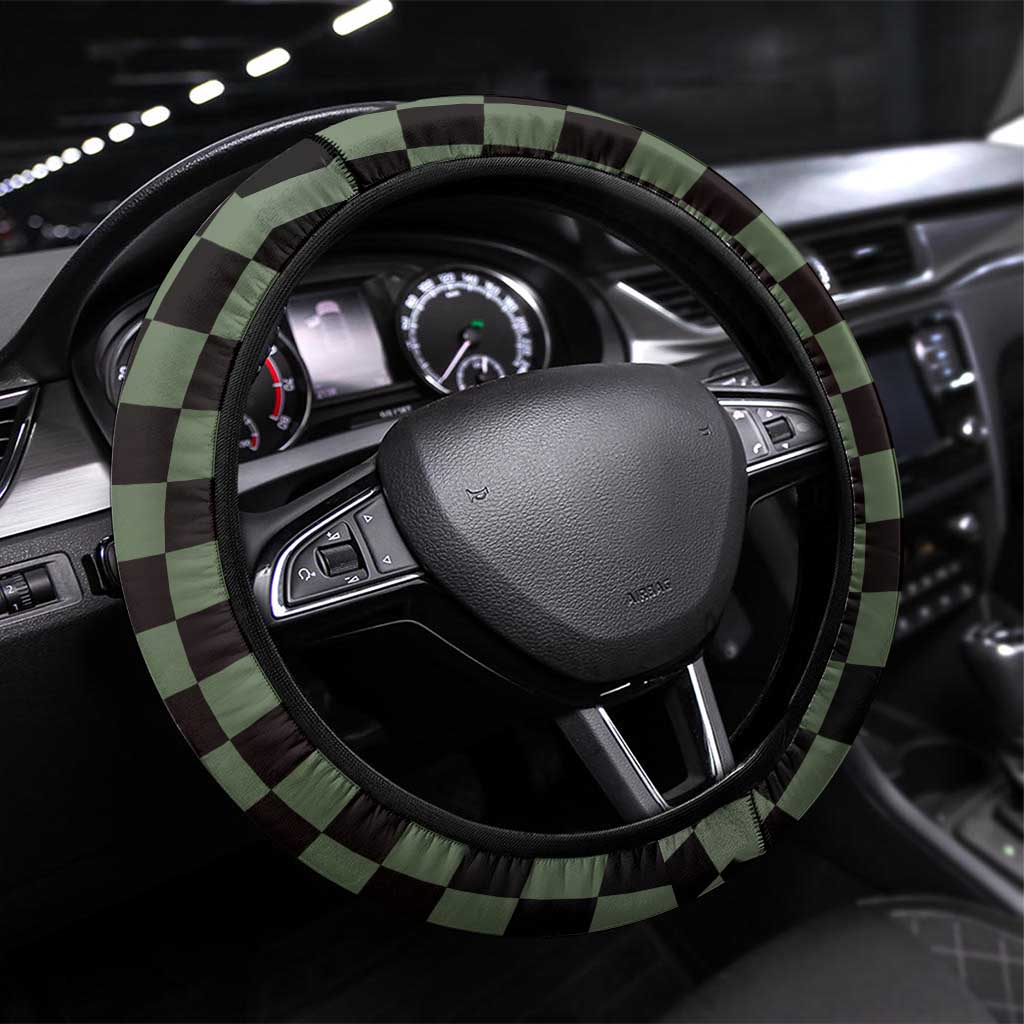 3D Illusion Clown Halloween Steering Wheel Cover Dark Style DT05