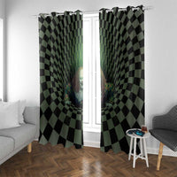 3D Illusion Clown Halloween Window Curtain Dark Style - Wonder Print Shop