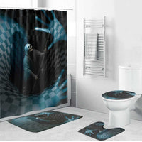 3D Illusion Death Halloween Bathroom Set Y2k Horror Retro Style - Wonder Print Shop