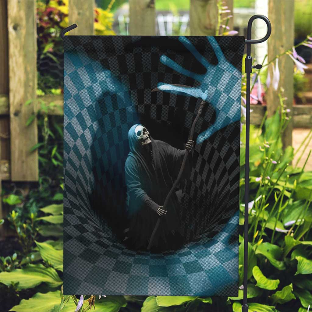 3D Illusion Death Halloween Garden Flag Y2k Horror Retro Style - Wonder Print Shop